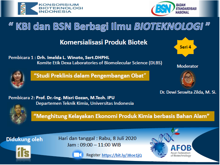 “IBC and BSN Knowledge Sharing on Biotechnology” 4th Series Webinar – “Commercialization of Biotech Products”